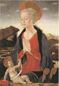 Alessio Baldovinetti The Virgin and Child (mk05) Sweden oil painting art
